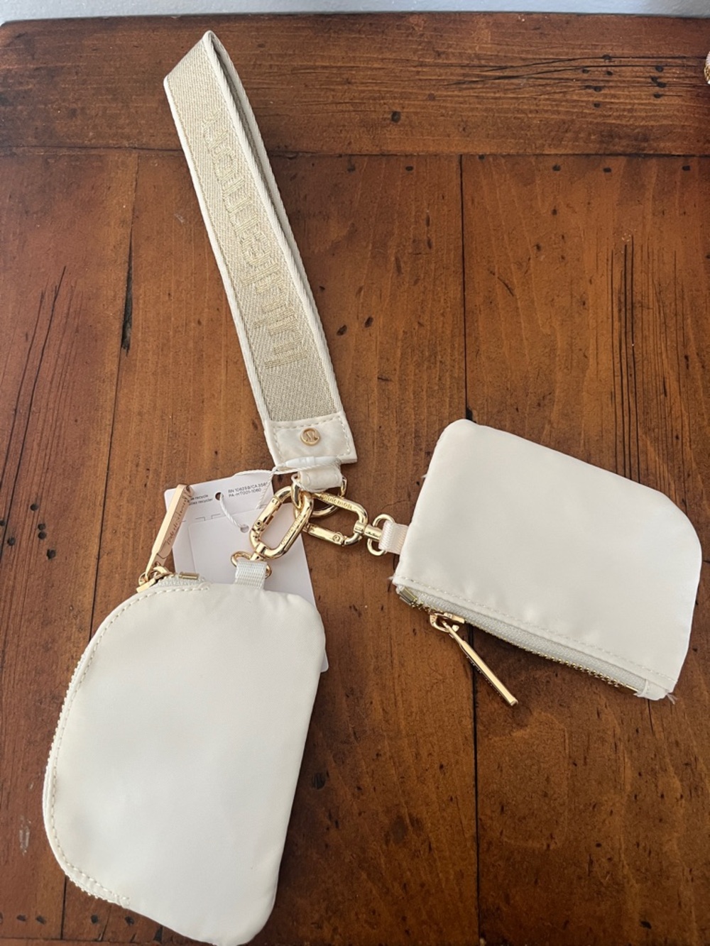 Lululemon Ivory Dual pouch Wristlet - Picture 2 of 2